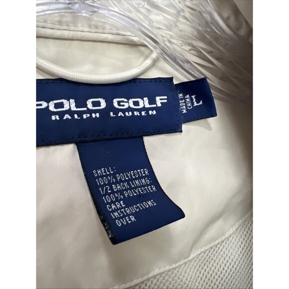 Polo Golf Ralph Lauren Jacket Mens Large Windbreaker Full Zip Golf Lightweight - Picture 4 of 10